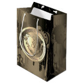 8周年記念結婚銅ハートメダリオンメッド ミディアムペーパーバッグ (正面アングル)