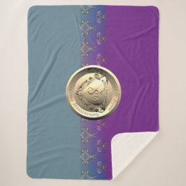 8周年記念結婚銅製エンブレム シェルパブランケット