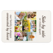 8家族の写真を残してハートで接続 マグネット (横)