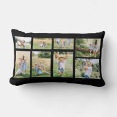 8家族の写真コラージュ自分で作成 ランバークッション (正面)