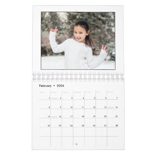 8家族の写真コラージュ2025カレンダー カレンダー (2月 2026)