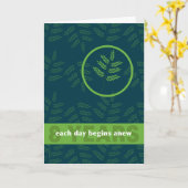 8年の薬物アルコール依存症クリーンソバー カード (黄色い花)