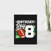 8年オールドサッカーパーティーテーマ8th誕生日ボーイ カード (正面)