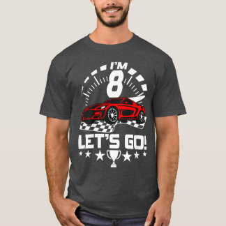 8年オールドレース第8誕生日レースボーイズ女子 Tシャツ