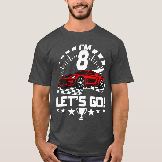 8年オールドレース第8誕生日レースボーイズ女子 Tシャツ (正面)