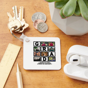 8年カスタムの卒業生の写真集 キーホルダー