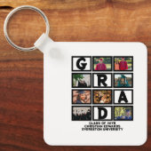 8年カスタムの卒業生の写真集 キーホルダー (正面)