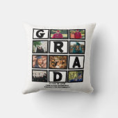 8年カスタムの卒業生の写真集 クッション (裏面)