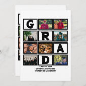 8年カスタムの卒業生の写真集 シーズンカード (正面/裏面)