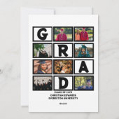 8年カスタムの卒業生の写真集 シーズンカード (裏面)