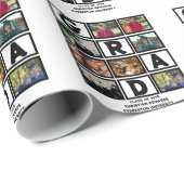 8年カスタムの卒業生の写真集 ラッピングペーパー (ロールコーナー)