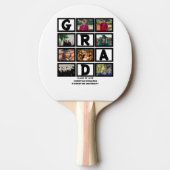 8年カスタムの卒業生の写真集 卓球ラケット (正面)