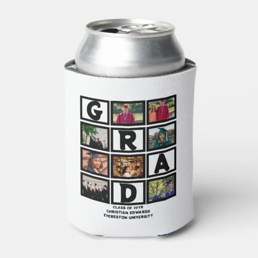 8年カスタムの卒業生の写真集 缶クーラー (缶正面)