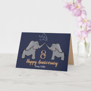 8年ブ結婚ロンズ記念カード カード