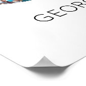 8年一緒の写真コラージュ 結婚記念日 ポスター (角)