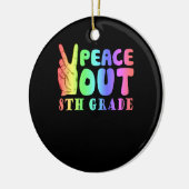 8年生おもしろい中の平和 セラミックオーナメント (左)