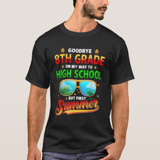 8年生から高校まで卒業おさらばこんにちは Tシャツ (正面)