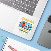 8年生にレベルアップ！ クールなゲーマー シール (ノートパソコンとiPhone)