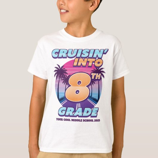 8年生のバックトゥスクールクルーズ Tシャツ (正面)