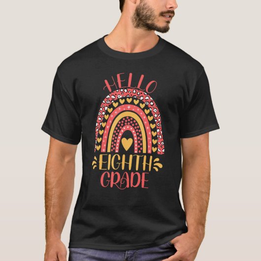 8年生の先生へようこそ 新学期 Tシャツ (正面)