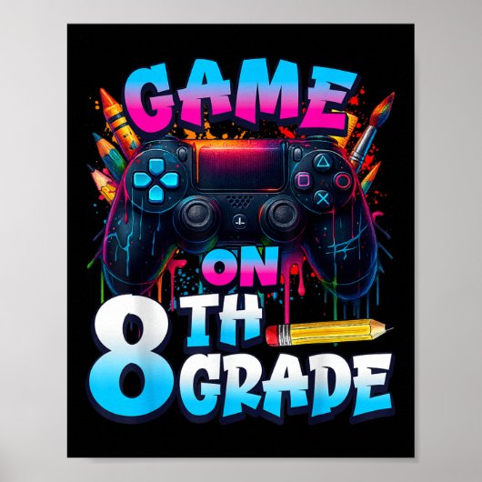 8年生の初登校日にゲームをコントロールしよう B ポスター (正面)