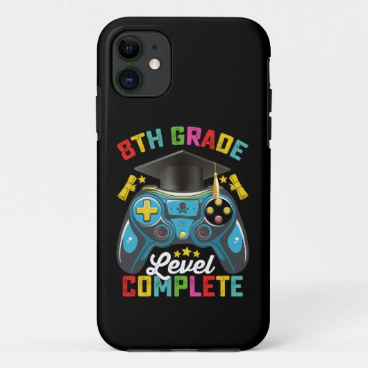 8年生の卒業を祝うゲーマー Case-Mate iPhoneケース (裏面)