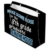 8年生の卒業生おめでとう ラージペーパーバッグ (裏面アングル)