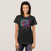 8年生チーム タイ・ダイ感謝デー バック・トゥ Tシャツ (正面フル)
