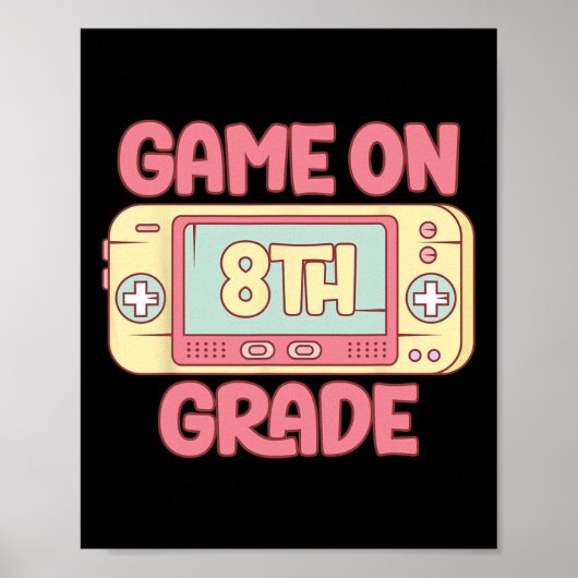 8年生ビデオゲークールム新学期Kids B ポスター (正面)