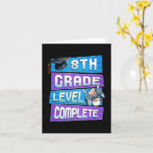 8年生レベルの日の卒業生完了 カード (黄色い花)