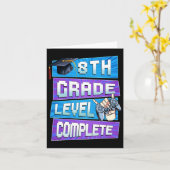 8年生レベルの最終日の卒業ボー完了 カード (黄色い花)