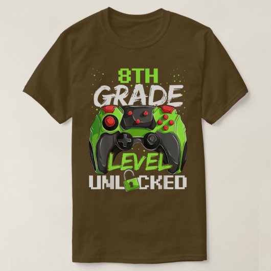 8年生レベルの1日目のロック解除、Sに戻る Tシャツ (デザイン正面)