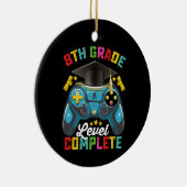 8年生レベル完全卒業ゲーミングゲーマー セラミックオーナメント (右)