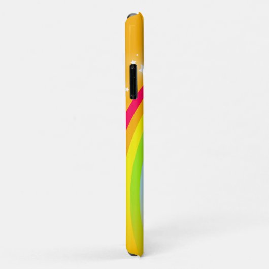 8文字の名前レインボースターオレンジスカイ Case-Mate iPhoneケース (裏面/右)