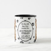 8日目に神がオーストラリア産のテリア犬を作った マグカップ (中央)