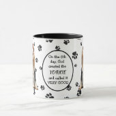 8日目に神が創造されたヨークシャーテリア マグカップ (中央)