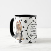 8日目に神が創造されたヨークシャーテリア マグカップ (正面左)