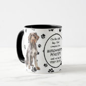 8日目に神が金髪の指針犬を作った マグカップ (正面左)