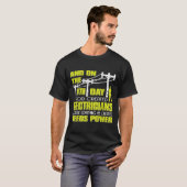 8日目に神が電気技師を創造 Tシャツ (正面フル)