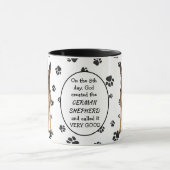 8日目に神はドイツの羊飼いを創造された マグカップ (中央)