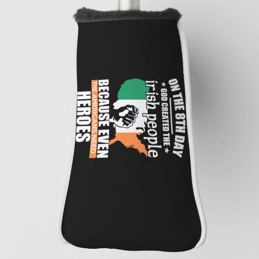 8日目の神は、アイルランドの人々を作り上げた ゴルフヘッドカバー (回転90)