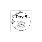 8日目カカオポッド ラバースタンプ (インプリント)