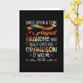 8月の孫たちを本当に愛したおばあちゃん カード (黄色い花)