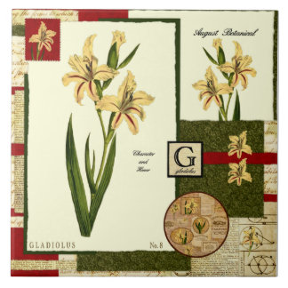 8月の花 タイル