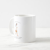 8月の誕生月ガール | モノグラム コーヒーマグカップ (正面左)