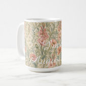 8月の誕生花マグ コーヒーマグカップ (正面左)