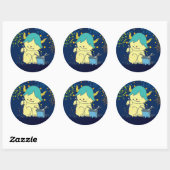 8月モンスターシール。 ラウンドシール (シート)