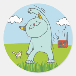 8月モンスターシール ラウンドシール