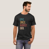8月以来53歳53誕生日素晴らし日 Tシャツ (正面フル)