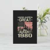 8月生まれのアメリカを偉大にしよう 誕生日プレゼント 19 招待状 (スタンド正面)